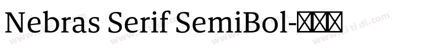 Nebras Serif SemiBol字体转换 Nebras Serif SemiBol字体转换